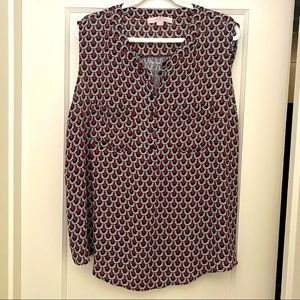 Loft button down shell top